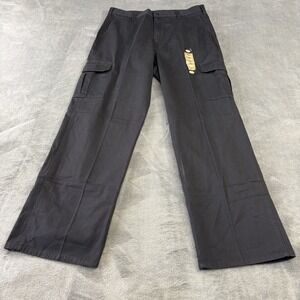 Dickies Work Pants Mens 36x34 Loose Fit Black Cargo Utility Chore Khaki‎ NEW